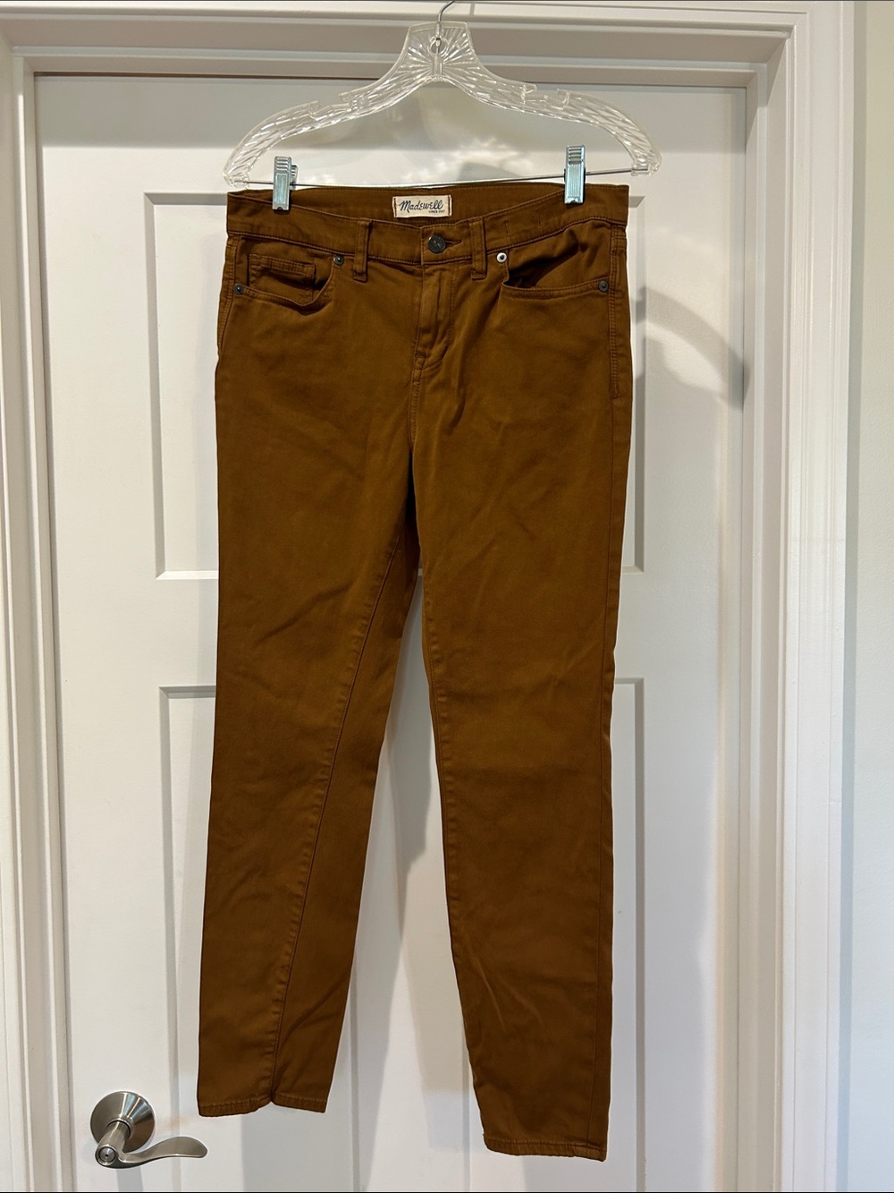 Madewell Skinny Jeans in Warm Chestnut